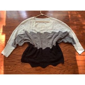 Colorblock Oversized Women's Sweater Size L